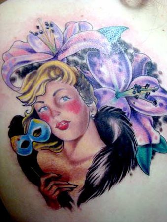 Bridget Tunstal - Flower girl tattoo